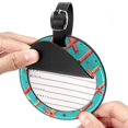 thumbnail image 2 of Easter Cross 2pcs PU Leather Round Bag Tags Suitcase Handbag Tags with Privacy Cover and Name ID Tag for Travel Luggage, Handbags, Backpacks, School Bags, 2 of 6