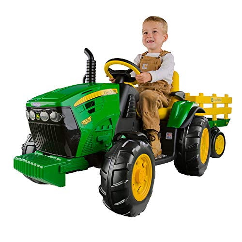 Peg Perego 12 Volt Tractor Front and Rear Wheel Replacement Pack, Black