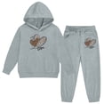 thumbnail image 6 of LRen Kids Sweatsuit Outfit Cute Bowknot Print Round Neck Long Sleeve Valentines Hooded Sweatshirt and Jogger Sweatpants Clothing Soft Valentine's Day Outfits Girls' Clothing Sets, 6 of 6