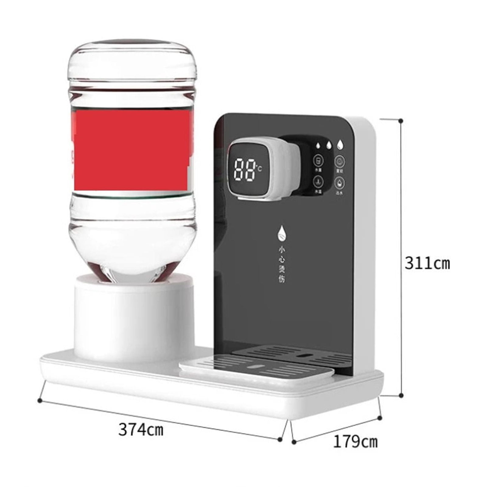 Office Mini Desktop Hot Water Dispenser Household Instant Desktop Tea Dispenser Water Bottle Pump Hot Water Dispenser ,Safety Performance