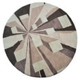 thumbnail image 6 of Rugsotic Carpets Hand Tufted Wool Eco-Friendly Area Rugs - 8'x8', Round, Brown Multicolor, Modern Contemporary Design, High Pile Handmade Anti Skid Rugs for Living Room, Bed Room (K00652), 6 of 6