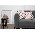 thumbnail image 3 of Ambesonne Cartoon Throw Pillow Cover 2 Pack, Ladybugs Funny Art Pattern, 18", White and Red, 3 of 5