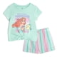 thumbnail image 1 of Conjunto de camiseta y shorts de gasa de Disney Ariel para niñas 10-12, 1 of 5