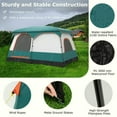 thumbnail image 5 of Spaco 6-8 Person Camping Tent with Double Rooms and 2 Doors, Camping Tent for Outdoor as Garden, Yard, Green, 5 of 10