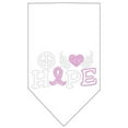 thumbnail image 2 of Pet and Dog Bandana Rhinestone, "Peace Love Hope Breast Cancer", 2 of 10