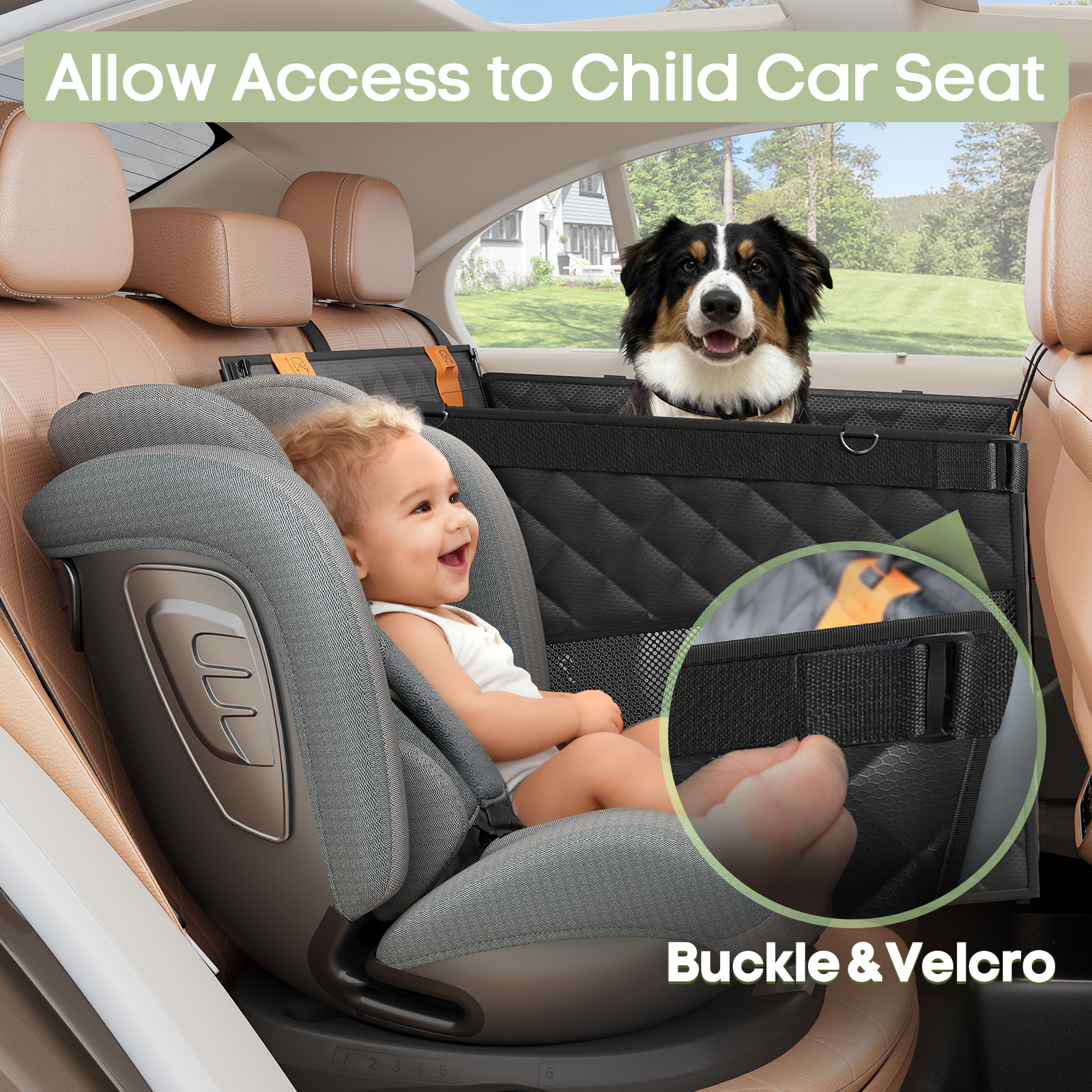 Smatto Large Dog Car Seat with Mesh Windows photo 7