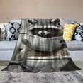 thumbnail image 2 of Autua Raccoon Blanket for All Seasons, Soft Flannel Fabric, Warm and Breathable, Multiple Sizes 50x60in, 2 of 6
