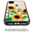 thumbnail image 4 of FINCIBO Slim TPU Bumper + Clear Hard Back Cover for Apple iPhone 11 Pro 5.8" 2019, Sunflowers Flowers, 4 of 7