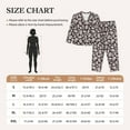 thumbnail image 4 of Yiaed Hand Drawn Pig Print Pajamas Women's Long Sleeve Sleepwear Soft Button Down Loungewear Pjs Lounge Set Nightwear Womens Pajama Pants-XX-Large, 4 of 7
