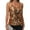 Brown, variant on Women's Sequin Spaghetti Strap Tank Top with Iridescent Disc Accents - Large, Silver