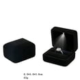 thumbnail image 4 of Velvet Single Ring Box With Box Jewelry Display Led Light Jewelry Display Gift Box For Proposal Engagement Wedding Xingzhi, 4 of 7