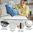 thumbnail image 5 of stusgo 6 Pack Extra Large Moving Bags Heavy Duty with Zippers & Carrying Handles, Moving Boxes Alternative, Packing Supplies, Large Storage Bags Totes for Space Saving(Transparent), 5 of 9