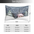 thumbnail image 4 of Kll Winter Landscape Pillow Covers Envelope Closure,Super Soft And Cozy Fuzzy Fleece Pillow Case Cover 16"X24", 4 of 9