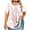 Pink, variant on GERsome Plus Size Womens T Shirts Pleated Crew Neck Dressy Tops Short Sleeve Floral Shirts Summer Loose Fit Blouses, Sizes L-5XL