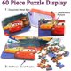thumbnail image 2 of Rompecabezas de coches en una caja de metal, 60 piezas, rompecabezas de relámpagos para niños de 4 a 8 años, juguetes educativos para niños que aprenden, 2 of 4