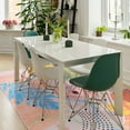 thumbnail image 4 of Cydiria Cozy Bright Fun Boho Abstract Faux Wool Area Rug, 4' x 6', Pink, 4 of 8