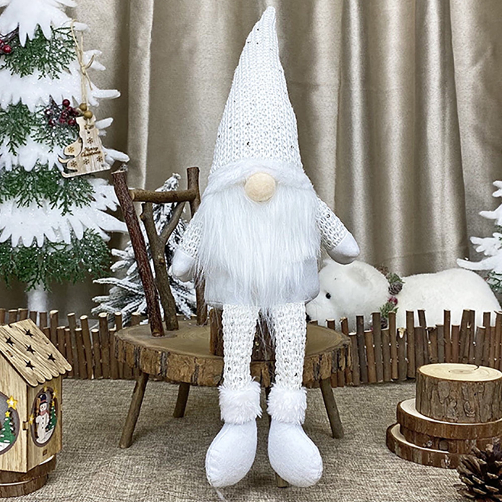 Sparkly Santa Gnomes  Christmas Decorations Party Decor Kid Gift Plush Doll xmas 
