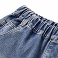 thumbnail image 4 of Zpanxa Boys Grey Acid Wash Baggy Jeans Loose Wide Leg Denim Pants Jeans for Boys Blue 10-11 Years, 4 of 9