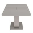 thumbnail image 4 of !nspire Contemporary MDF & Glass Dining Table w/Extension - Warm Grey, 4 of 7