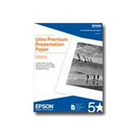 Epson Ultra Premium - Matte - 10.3 mil - bright white - Letter A Size (8.5 in x 11 in) - 192 g/m² - 50 sheet(s) presentation paper - for EcoTank ET-3600; Expression ET-3600; Expression Home XP-434;