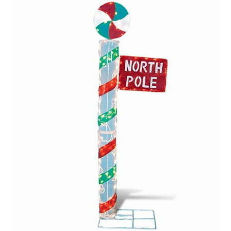 North Pole Street Sign