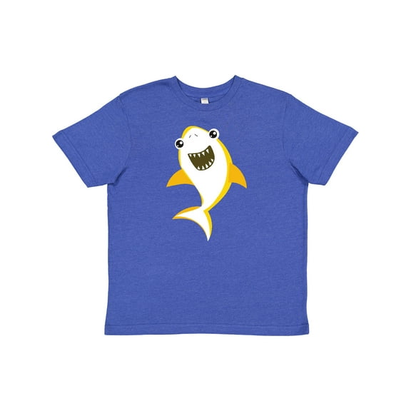Inktastic Cute Shark, Little Shark, Yellow Shark Youth T-Shirt