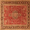 thumbnail image 1 of Ahgly Company Indoor Square Medallion Orange Traditional Area Rugs, 8' Square, 1 of 1
