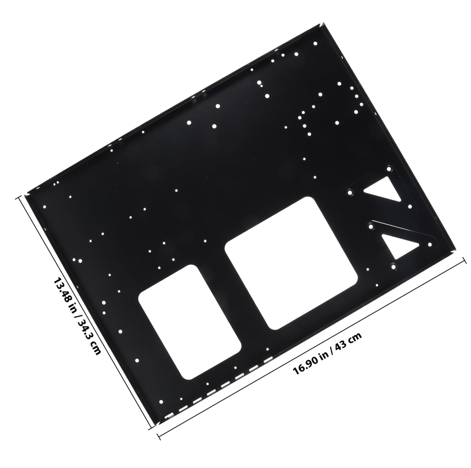OUNONA Black Steel Computer Motherboard Frame with Enhanced Cooling and Easy Installation for PC Builds and Upgrades