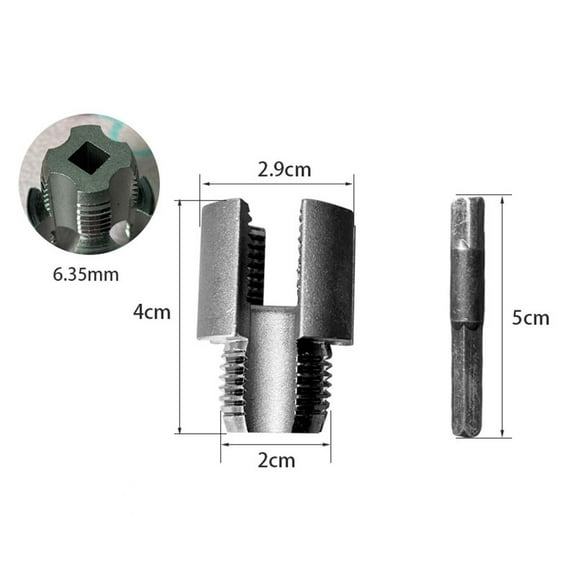 Integrated Internal & External Pipe Threading Tool, (1/2") 3 Pack Water Pipe Internal and External Integrated Threader, Electric Drill Compatible PVC Pipe Thread Cutting Tool