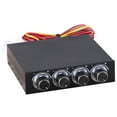 thumbnail image 2 of 4 Channel Computer Fan Speed Temperature Controller, Reduce Heat for PC with Blue LED, Suitable for Proper Temperature Maintenance and Fan Control, 2 of 7