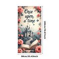 thumbnail image 3 of Magical Castle Fairy Tale Banner Enchanted Flowers Storybook Design for Kids Room Party Decor Event Celebration, 3 of 8