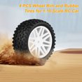 thumbnail image 3 of Labymos 4 PCS 85mm Wheel Rim and Rubber Tire for 1:10 Scale RC Car DIY, 3 of 8
