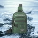 thumbnail image 5 of mfyjkho Bolsa de pecho impermeable para hombre, bandolera de tela para deportes al aire libre y viajes, 27 x 17 x 9 cm (1 unidad), 5 of 7