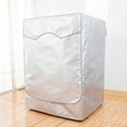 thumbnail image 2 of Washing Machine Cover Breathable Dust-proof Silver Color Good Heat Dissipation Washer Cover for Balcony, 2 of 8