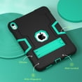thumbnail image 4 of Elehold Rugged Heavy Duty Protective Hybird Case Compatible with iPad 10th Generation 10.9" 2022,  Hidden Kickstand Dual Angle Stand Shockproof Anti-drop.Black+Mint, 4 of 10