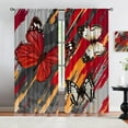 thumbnail image 6 of Vibrant Colors Butterfly Curtains, Geometric Paint Graffiti Window Treatments 2 Panel Set, Privacy Curtains 90% Shading, Noise Reduction and Energy Saving for Living Room Bedroom-W42xL54in, 6 of 6