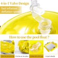 thumbnail image 5 of Inflatable Pool Floats Water Chair for Adults, Multi-Purpose Water Hammock Inflatable Swimming Pool Float Lounge (Saddle, Lounge Chair, Hammock, Drifter), Floating Hammock Chair Pool Rafts, 5 of 5