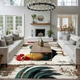 thumbnail image 3 of 5x7 Area Rugs for Living Room, Vintage Rooster Non Slip Area Rugs for Kitchen Bedroom Entryway, Retro Farmhouse Rooster Watercolor Washable Carpet Runner Rug Floor Mats for Bedroom Home Decor, 3 of 9