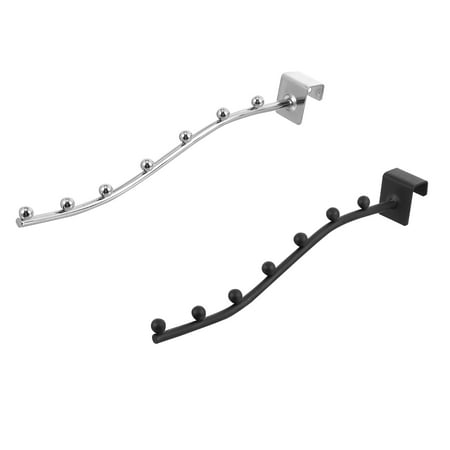 

2pcs Dormitory Clothing Store Display Hook Hanging Hook 7 Beads Clothing Hook