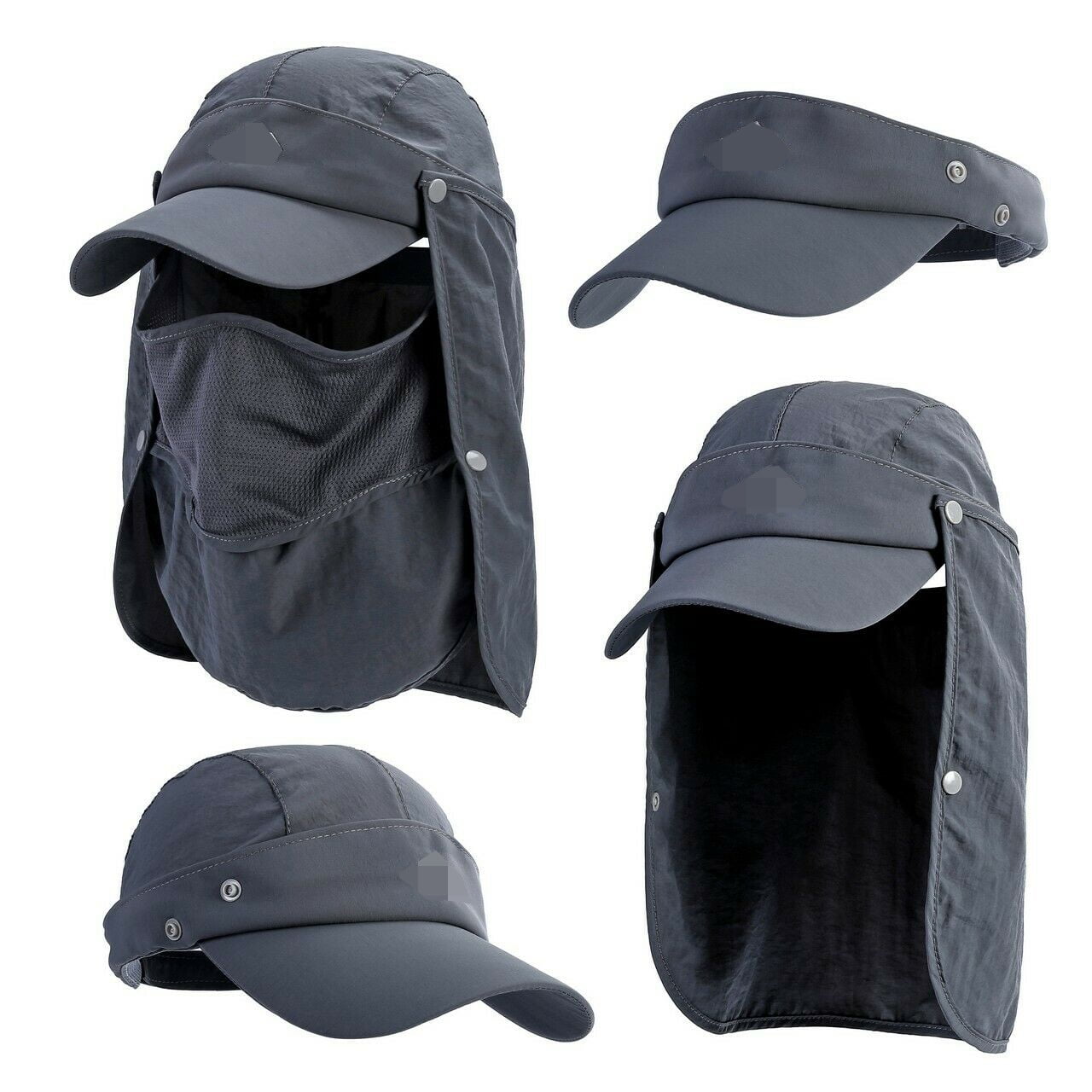 Fishing Hiking Baseball Hat Cap Neck Cover Ear Flap Outdoor UV Sun Protection