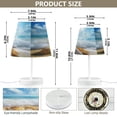 thumbnail image 3 of BZSMCE Table Lamp Creative Seashells on Sandy Beach Simple Pattern Night Light, 3 of 8