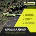 thumbnail image 3 of Brush Grubber BG-19 Green ATV Shrub Clump Tree Grabber Metal Chain ATV Accessories, 3 of 8