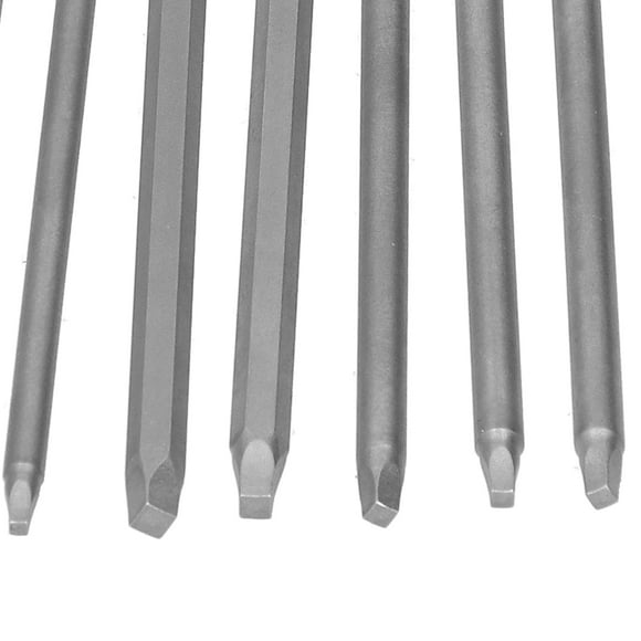 Square Screwdriver Bit, Square High Strength Screwdriver Bit, 7Pcs Vanadium Steel Hardware Home for Tool Industry