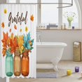thumbnail image 3 of Manfei Thanksgiving Print Shower Curtain 72Wx84L,Ghost With Bow Bathroom Shower Curtain, 3 of 5