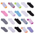 thumbnail image 6 of Hanes Girls Super No Show Socks 20-Pack, 6 of 6