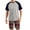 001 Red, variant on Men's Pajama Set Crewneck Colorblock Raglan T-Shirt and Plaid Shorts Soft Comfy Sleep Sets