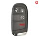 thumbnail image 1 of Cs017021 3/4/5 Button Remote Key Shell For Fiat 500 500l 500x Toro 2016-2019 Replacement Cover Case Quality Housing Sip22 Blade, 1 of 1