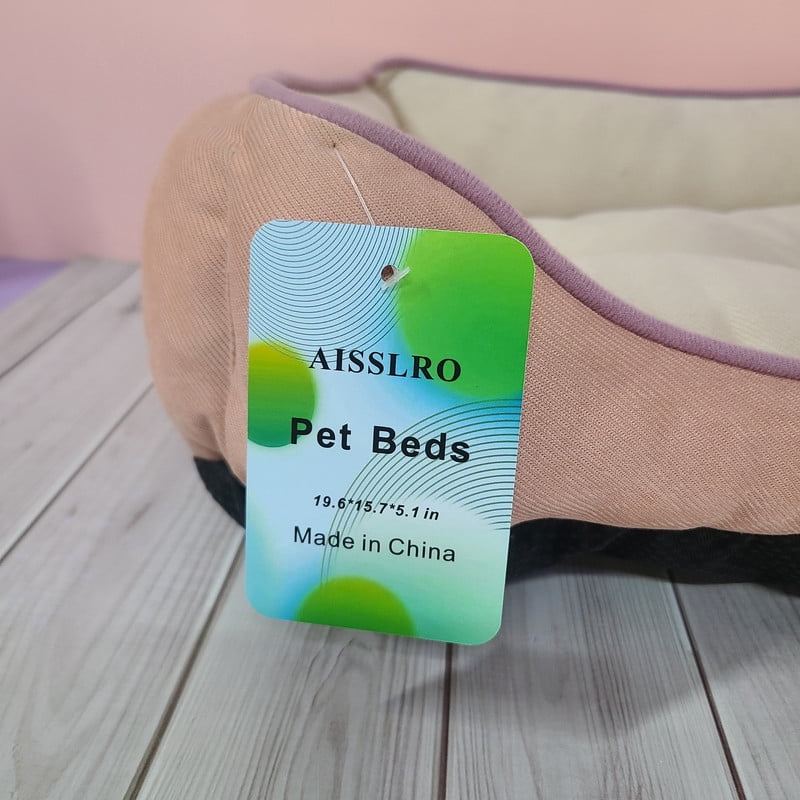 AISSLRO Pet furniture – Soft Comfortable Dog & Cat Bed with Supportive Cushion for Indoor Use