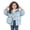 Light Blue, variant on Lmnyox Puffer Jackets for Girls Solid Color Long Sleeve Windproof Hooded Coats Winter Warm Outwears with Pockets