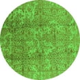 thumbnail image 1 of Ahgly Company Indoor Round Oriental Green Industrial Area Rugs, 3' Round, 1 of 4